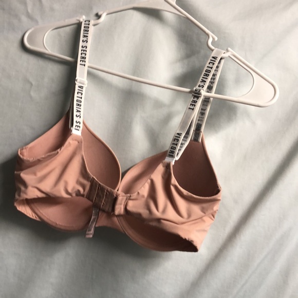 Victoria’s Secret T-shirt push-up full coverage 32DD convertible dusty pink bra - Picture 10 of 13